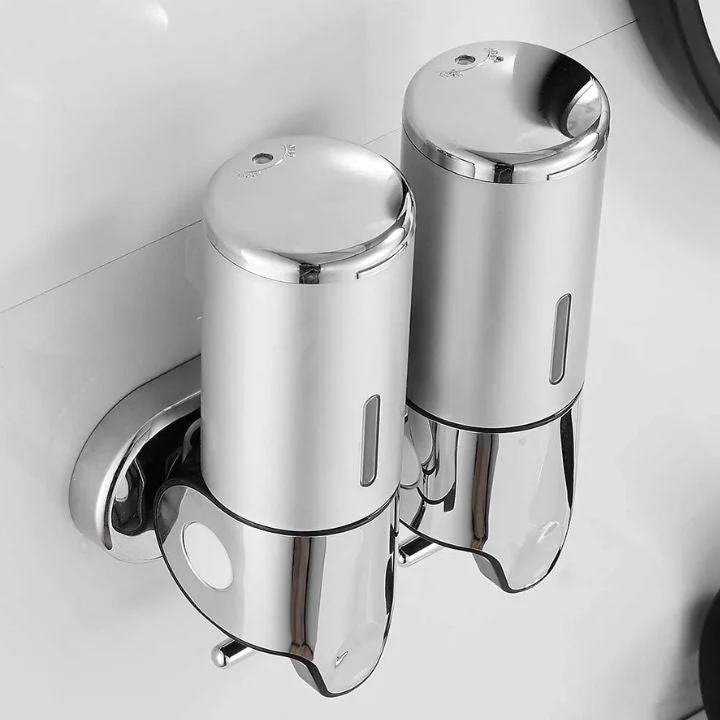 Aqualuxe Soap Dispenser | Wall-Mounted, Stainless Steel, Smooth Pump - Image 6