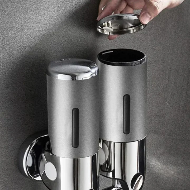 Aqualuxe Soap Dispenser | Wall-Mounted, Stainless Steel, Smooth Pump - Image 8