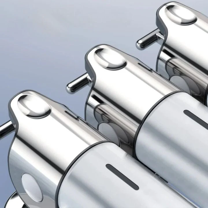 Aqualuxe Soap Dispenser | Wall-Mounted, Stainless Steel, Smooth Pump - Image 9