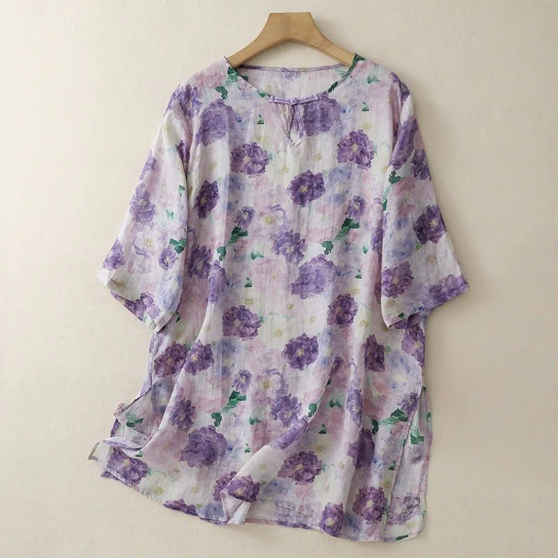 Ava Women's Blouse | Elegant Floral Design, Tailored Fit - Image 5
