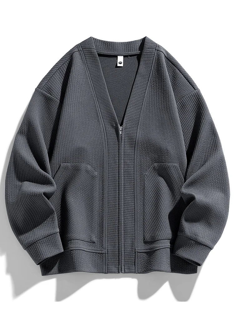 Dante Men's Zip-Up Sweater | Breathable Knit Fabric - Image 10