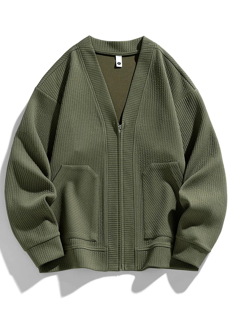 Dante Men's Zip-Up Sweater | Breathable Knit Fabric - Image 11