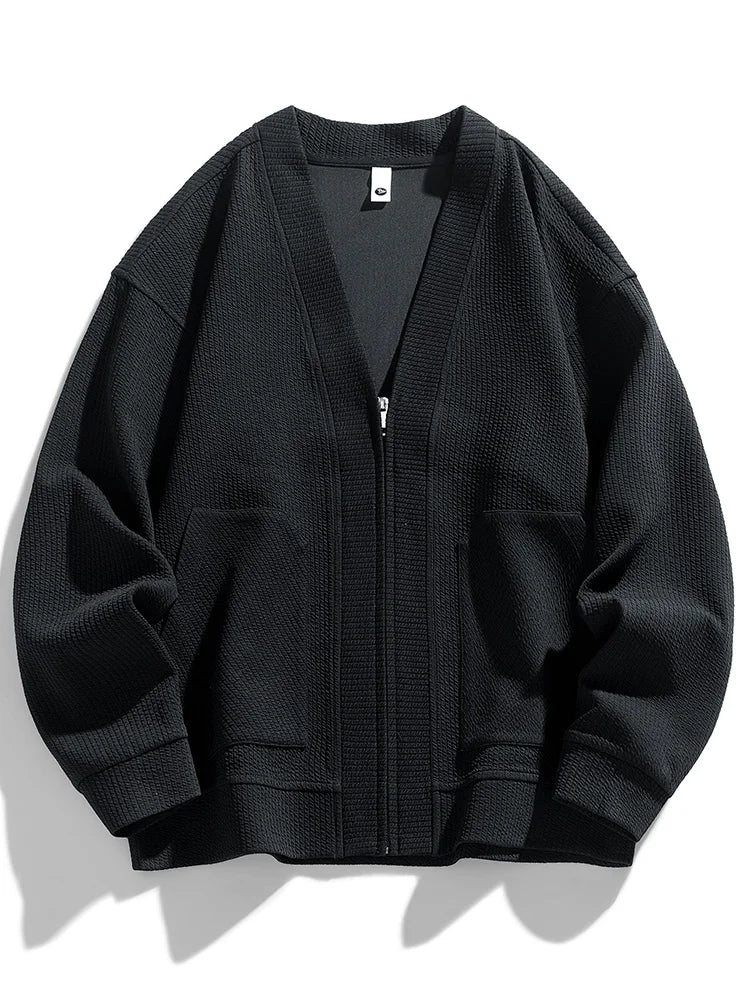 Dante Men's Zip-Up Sweater | Breathable Knit Fabric - Image 4