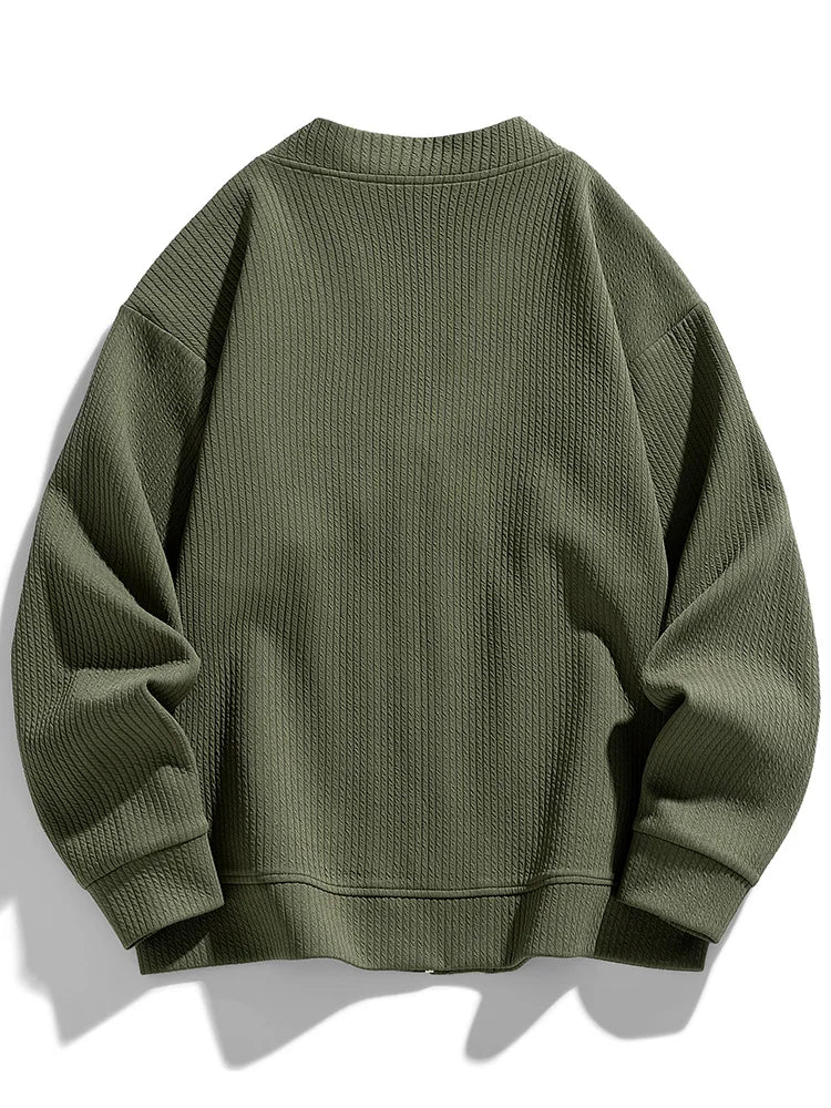 Dante Men's Zip-Up Sweater | Breathable Knit Fabric - Image 5