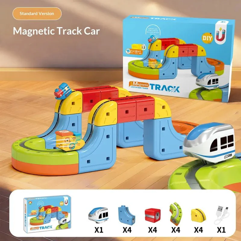 Electric Track Car Toy | Magnetic Modular Track | Gravity Defying Design | Kids Play Set - Image 12