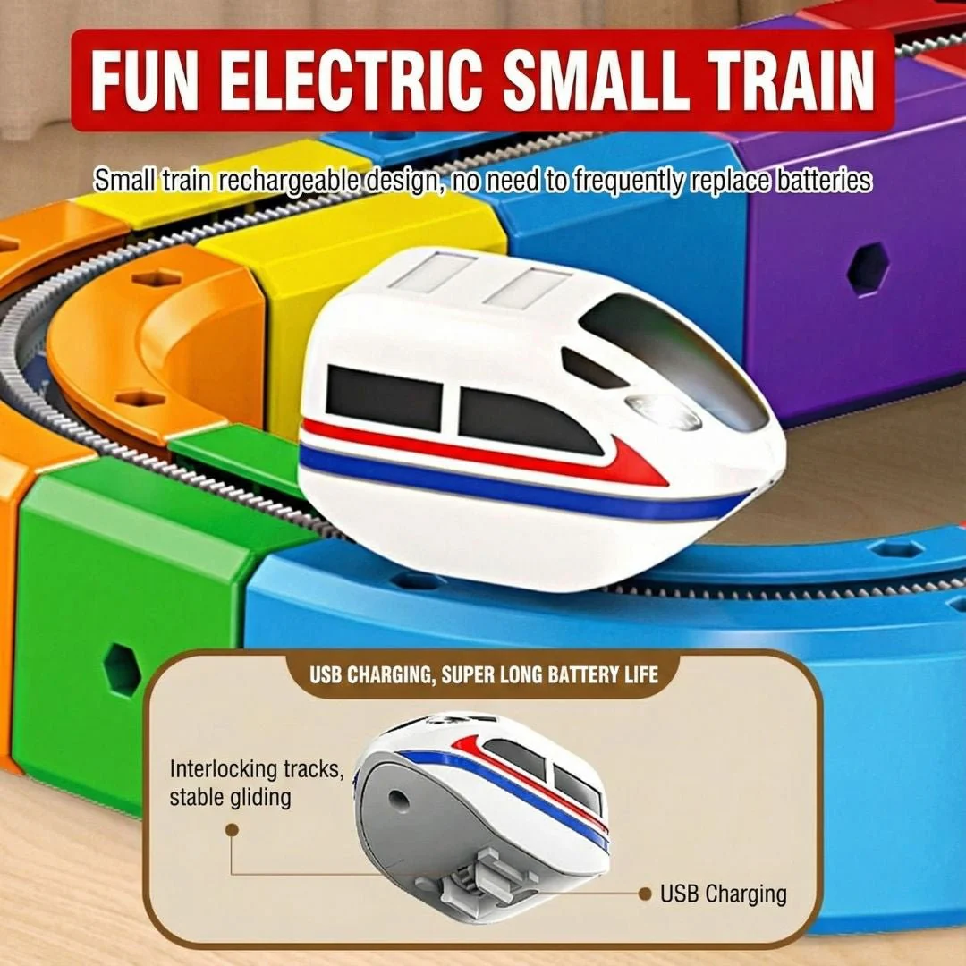 Electric Track Car Toy | Magnetic Modular Track | Gravity Defying Design | Kids Play Set - Image 5