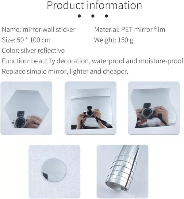 FlexiView Mirror Sheets – Shatterproof Adhesive Mirror Sheets - Image 6