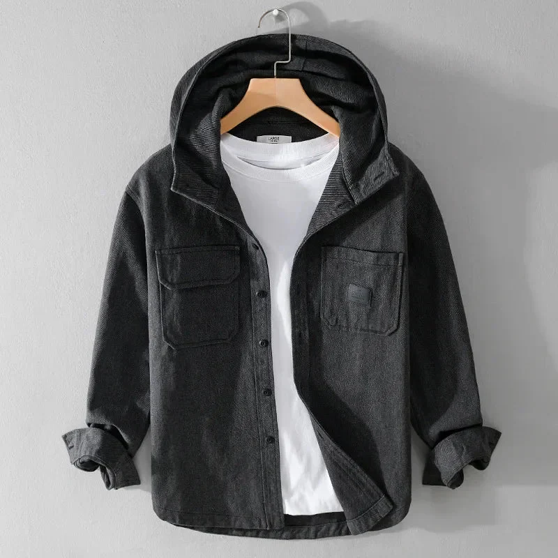 Haven Men's Hoodie | Heavyweight Cotton, Structured Hood - Image 4