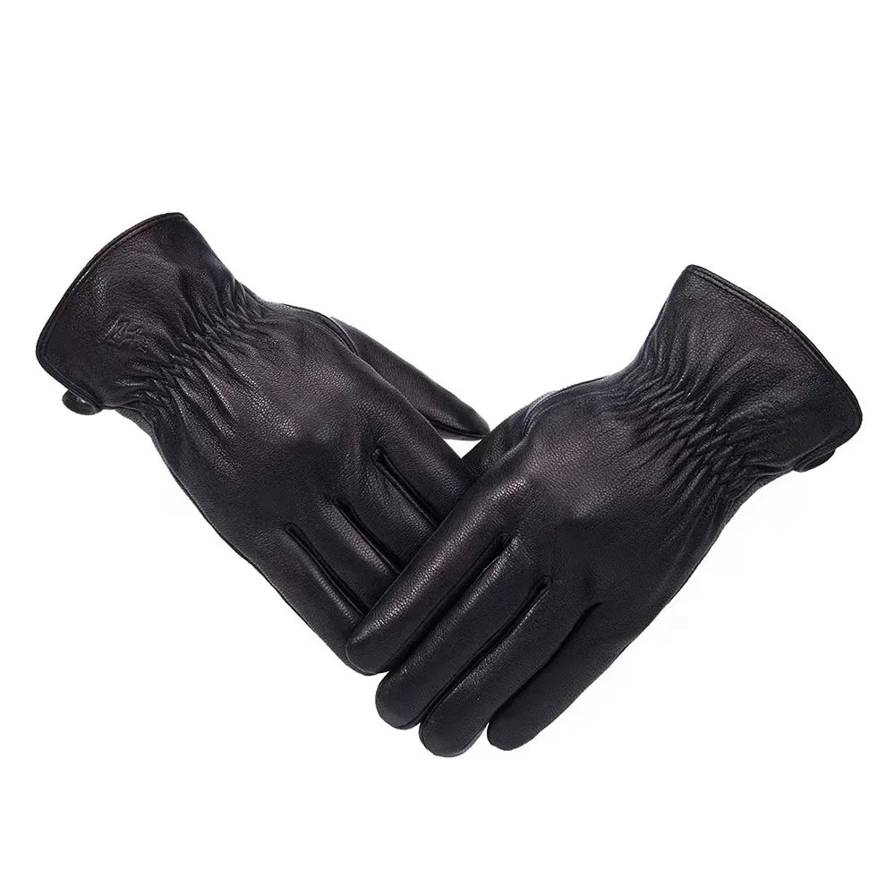 Ivo Men's Leather Gloves | Premium Lambskin, Winter Warmth - Image 4