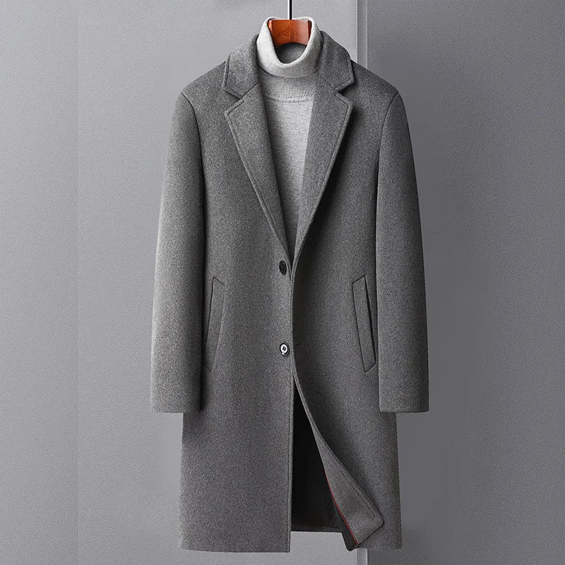 Larken Men's Trench Coat | Premium Wool - Image 3