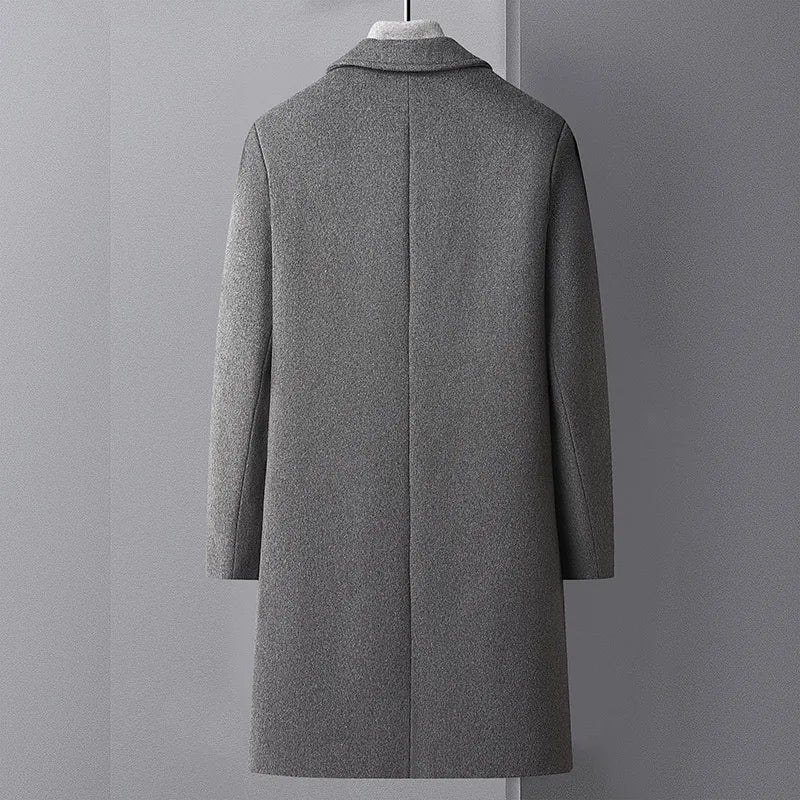 Larken Men's Trench Coat | Premium Wool - Image 4