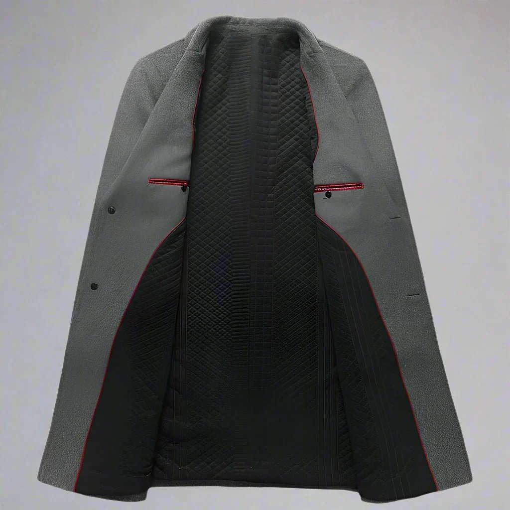 Larken Men's Trench Coat | Premium Wool - Image 5