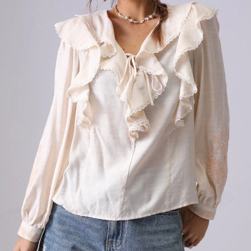 Lina Women's Blouse | Premium Linen - Image 3