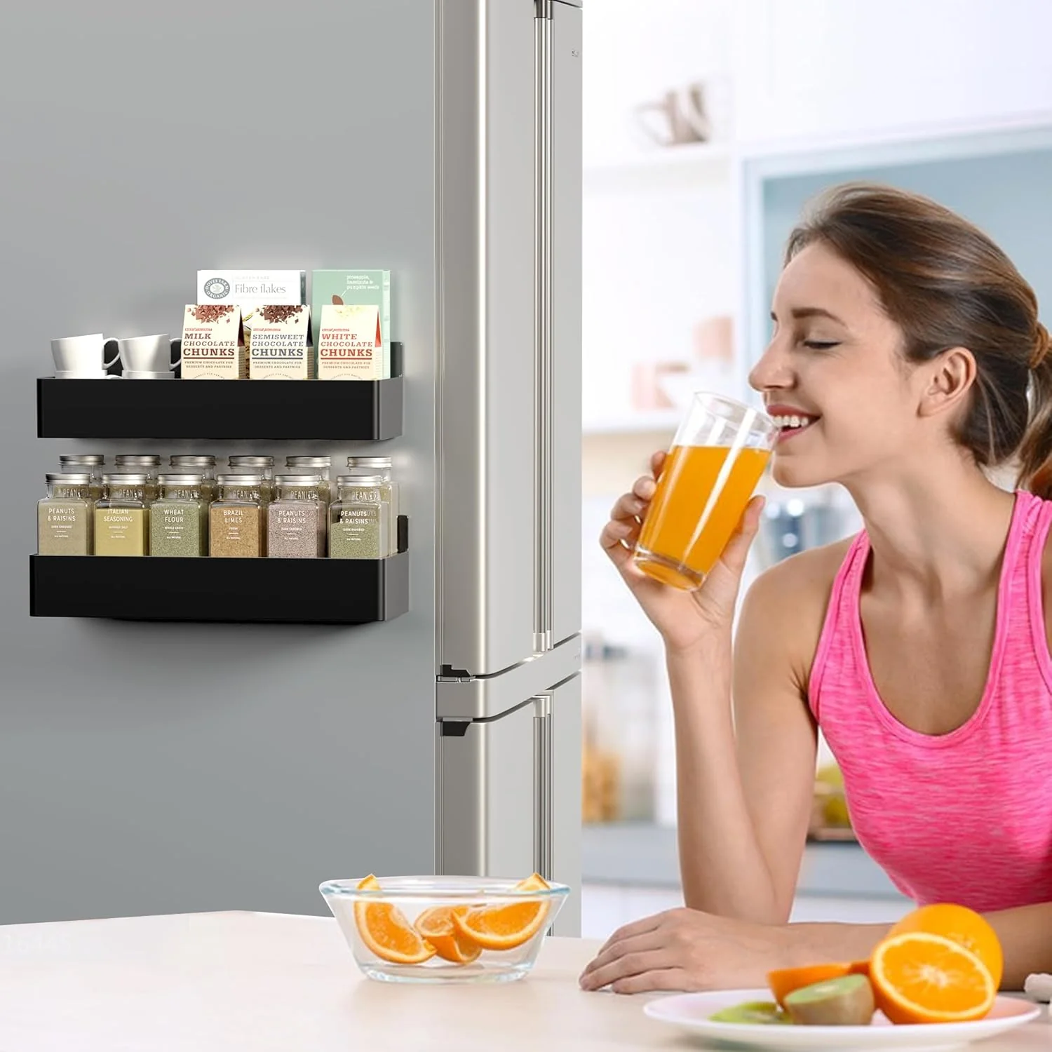 Magnetic Kitchen Spice Rack with Reinforced Steel Frame - Image 8