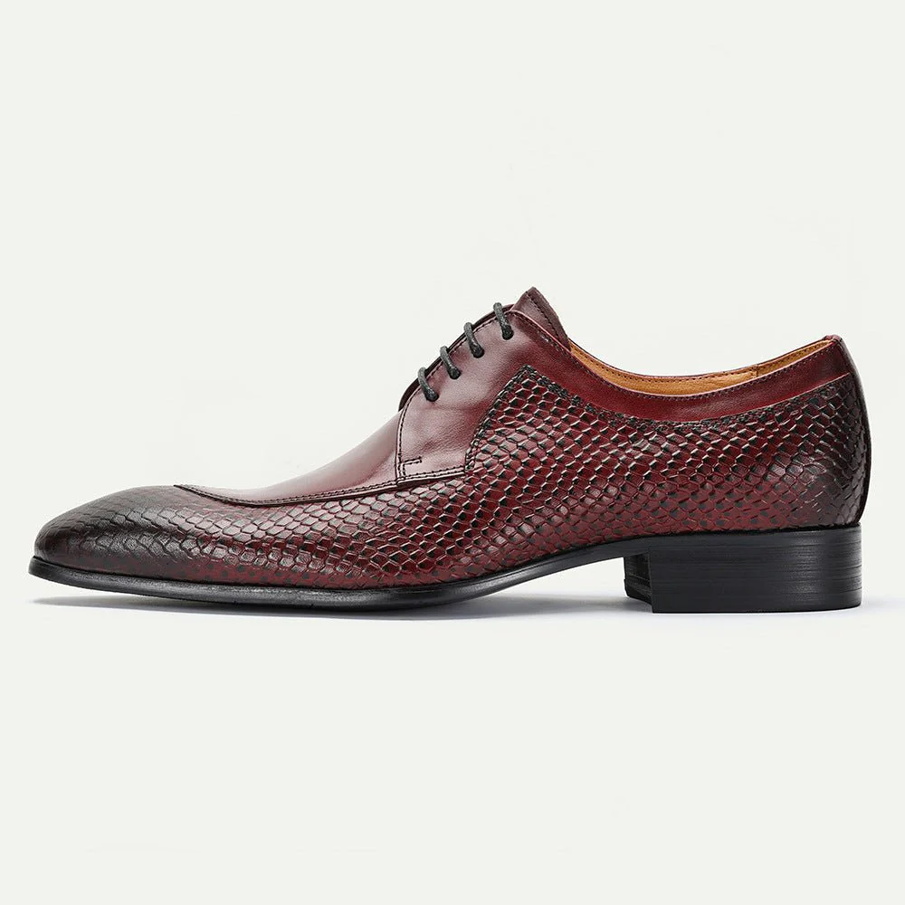 Raven Men's Derby Shoes | Genuine Bovine Leather - Image 3