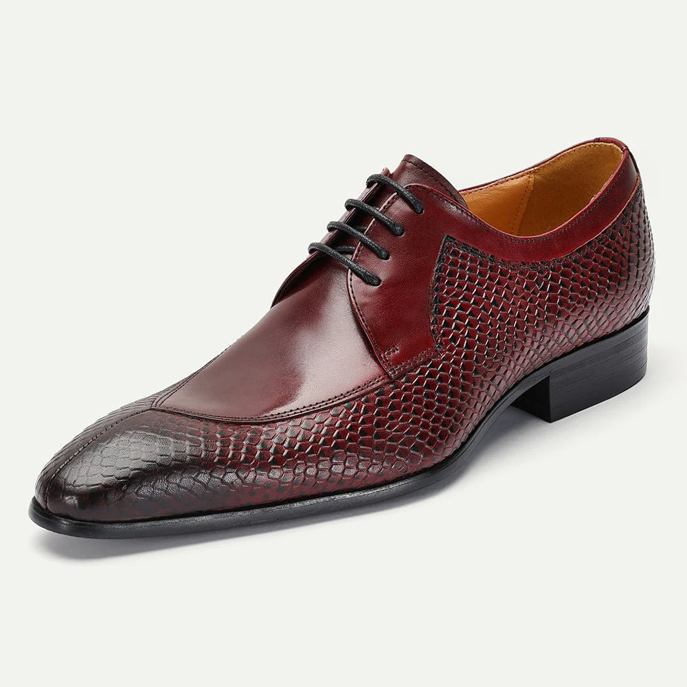 Raven Men's Derby Shoes | Genuine Bovine Leather - Image 5