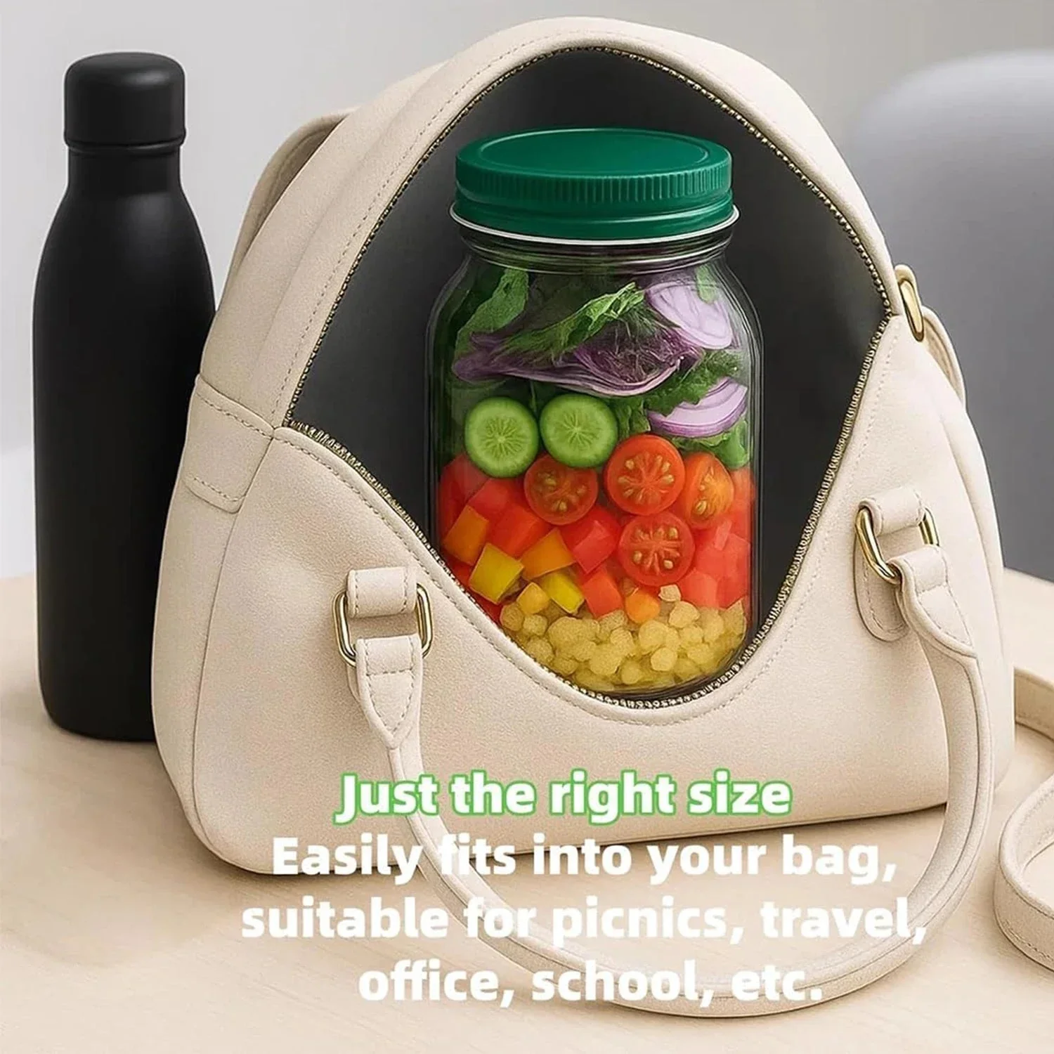 Savor Salad Pod | Leakproof Food Storage Container for Fresh Fruits and Vegetables - Image 4