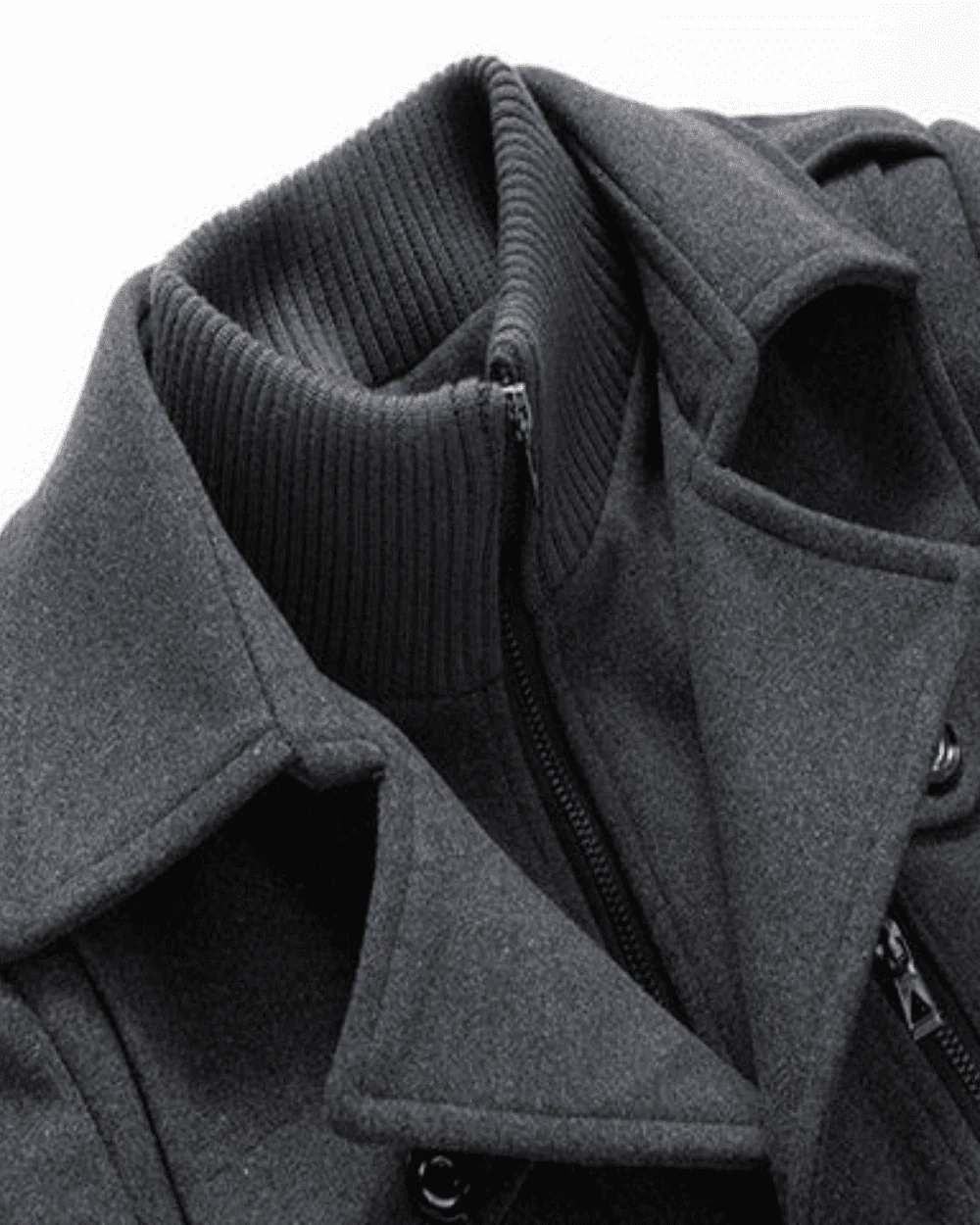 Selwyn — Wool Blend Winter Coat with Tailored Fit and Lining - Image 5