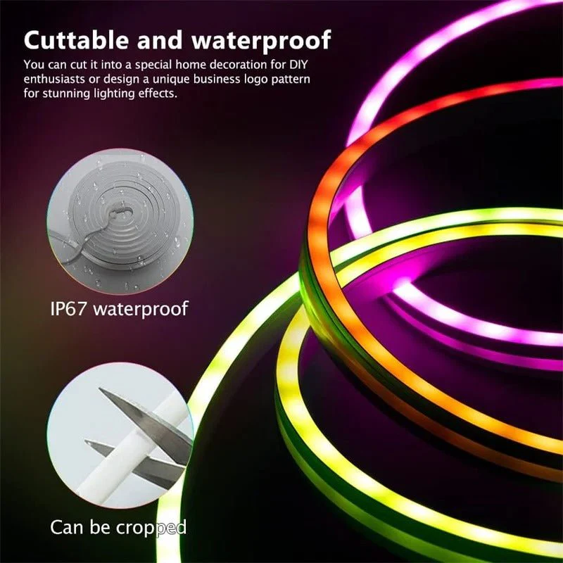 Sleek LED Strip Lights | Flexible, Waterproof, Music-Responsive - Image 9