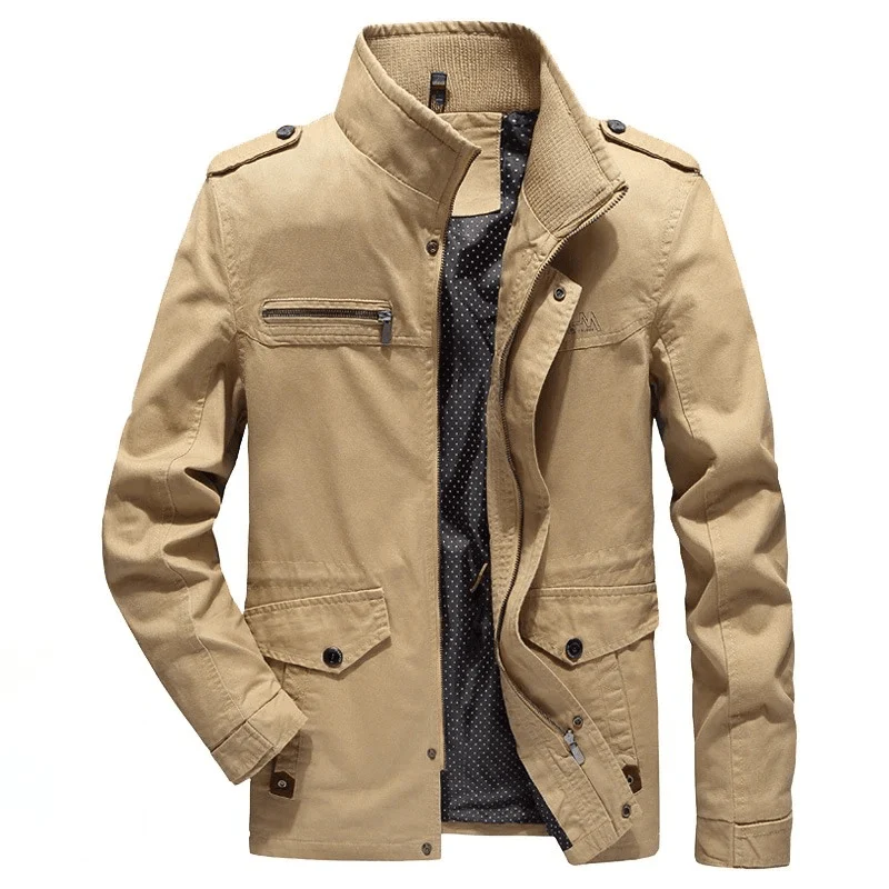Tovren Men's Jacket | Lightweight Cotton with Secure Pockets - Image 5