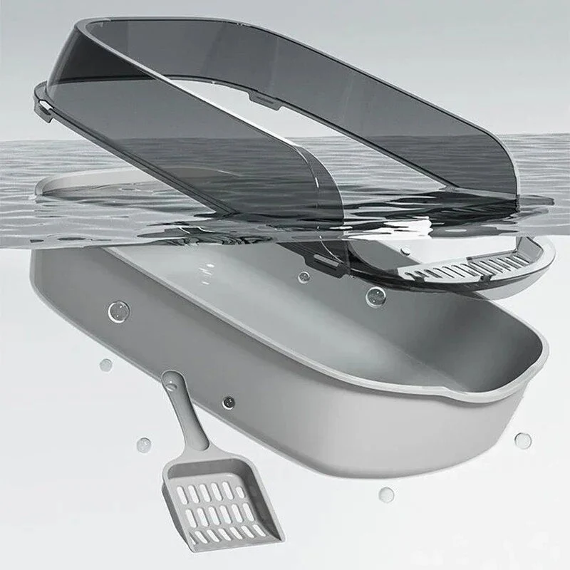 Varlo — Large Cat Litter Box with Anti-Splash High Sides - Image 3