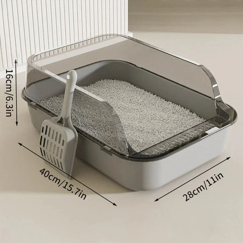 Varlo — Large Cat Litter Box with Anti-Splash High Sides - Image 4