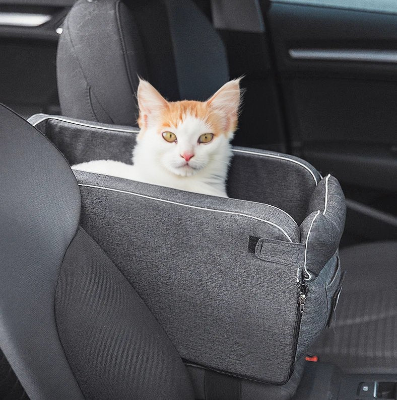 Foldable Pet Car Seat for Small Pets with Secure Console Fit - Image 15