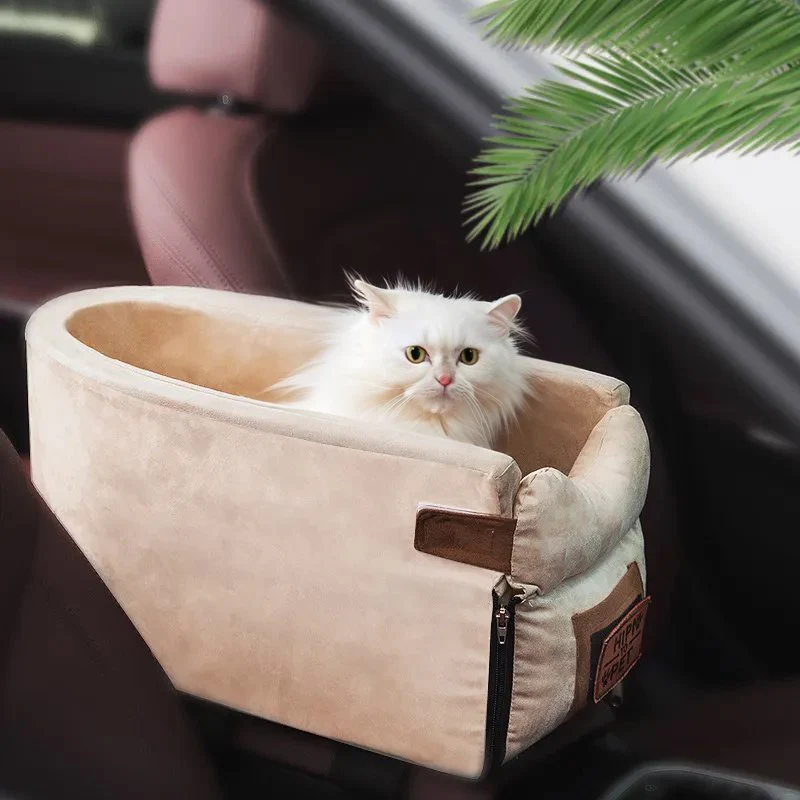 Foldable Pet Car Seat for Small Pets with Secure Console Fit - Image 5