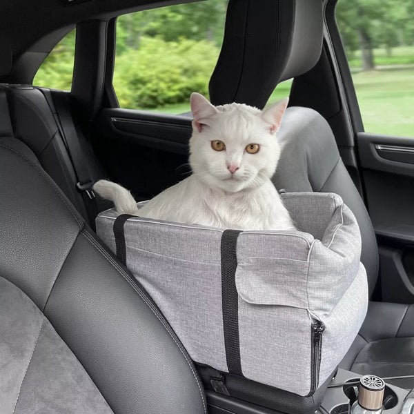 Foldable Pet Car Seat for Small Pets with Secure Console Fit - Image 7