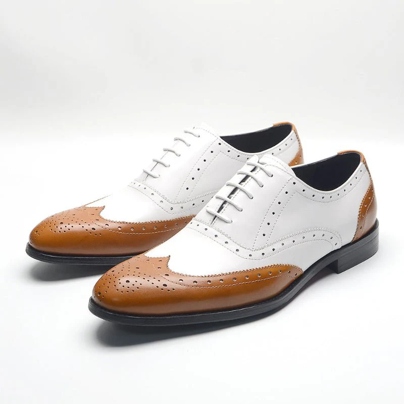 Wesley Men's Brogue Oxfords | 100% Cowhide Leather - Image 5